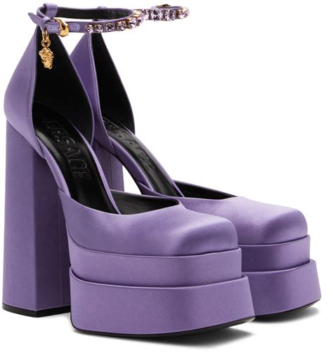 versace medusa aevitas platform pumps purple|versace medusa aevitas heels.